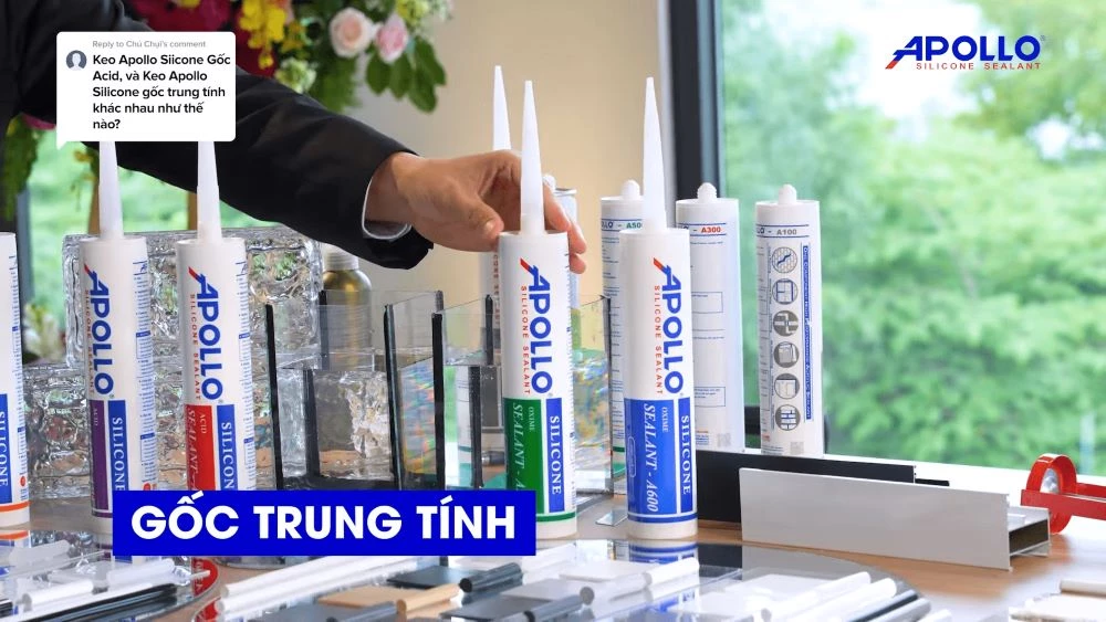 Dòng keo silicone trung tính có thể sử dụng trên nhiều bề mặt khác nhau