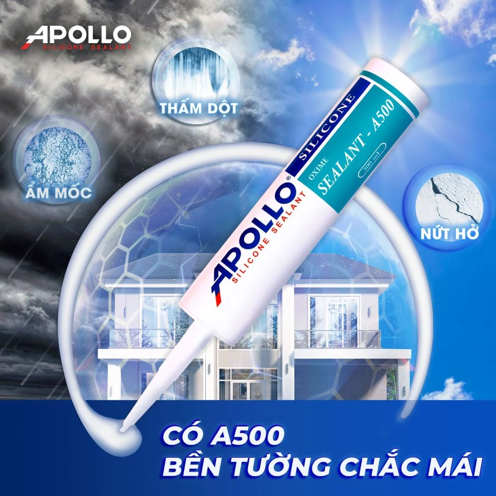 Loại bỏ nấm mốc cho không gian sống chất lượng với Cực phẩm chống thấm Apollo A500