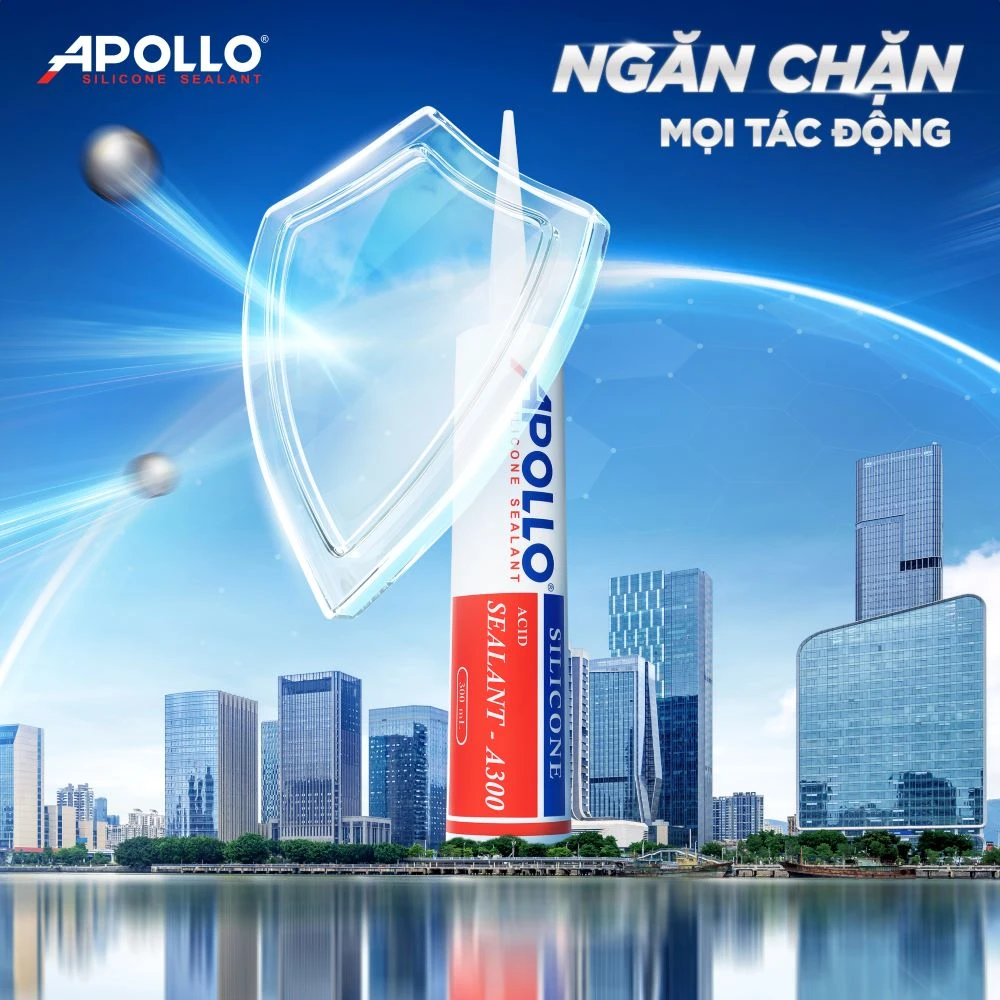 Dùng chất trám xịn như Apollo A300 để ngăn chặn mọi tác động xấu từ môi trường xâm nhập qua khe cửa