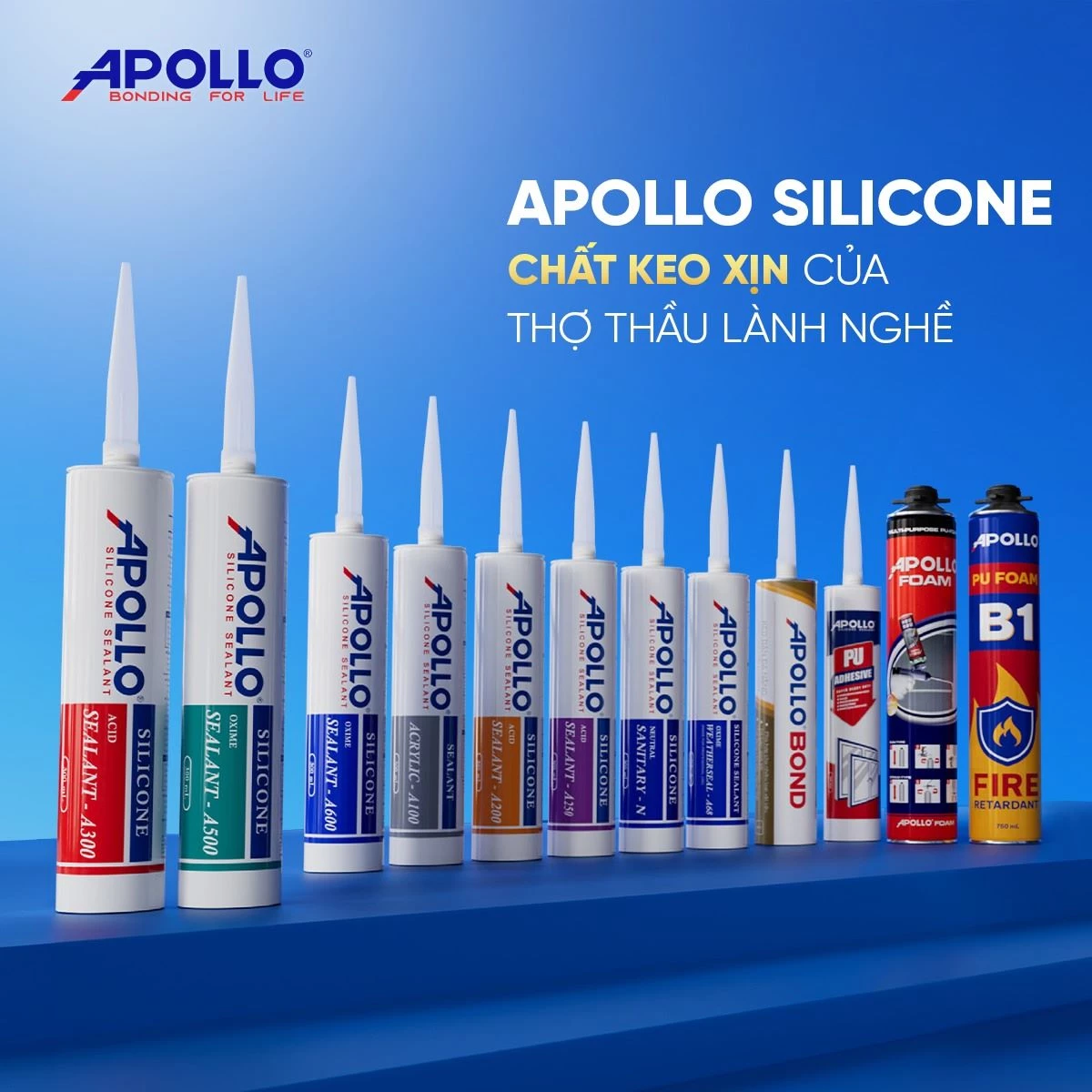 Apollo Silicone A500 - Chất keo cao cấp trong hệ sinh thái Apollo Silicone, ghi dấu ấn mạnh mẽ với người dùng trong hai thập kỷ qua