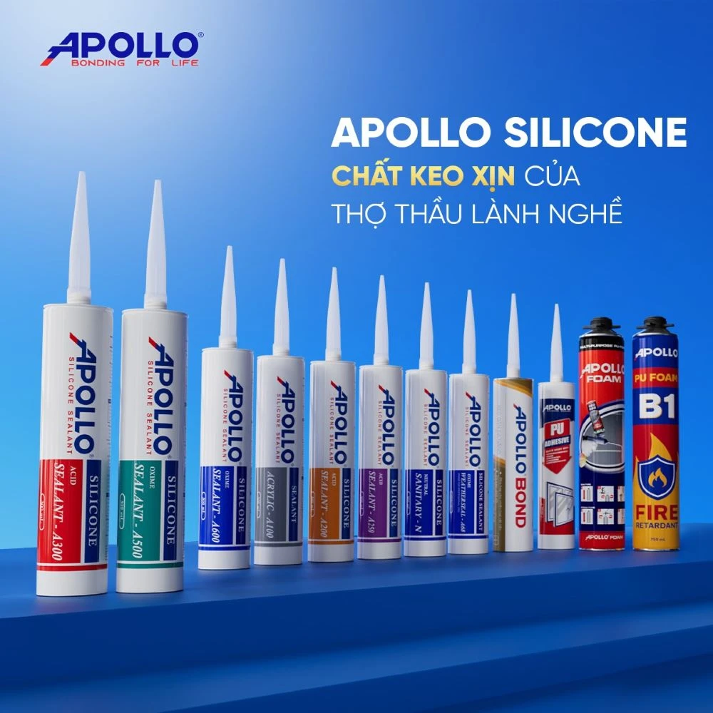 Người tiêu dùng thông minh ưu tiên lựa chọn chất trám chất lượng đến từ Apollo Silicone