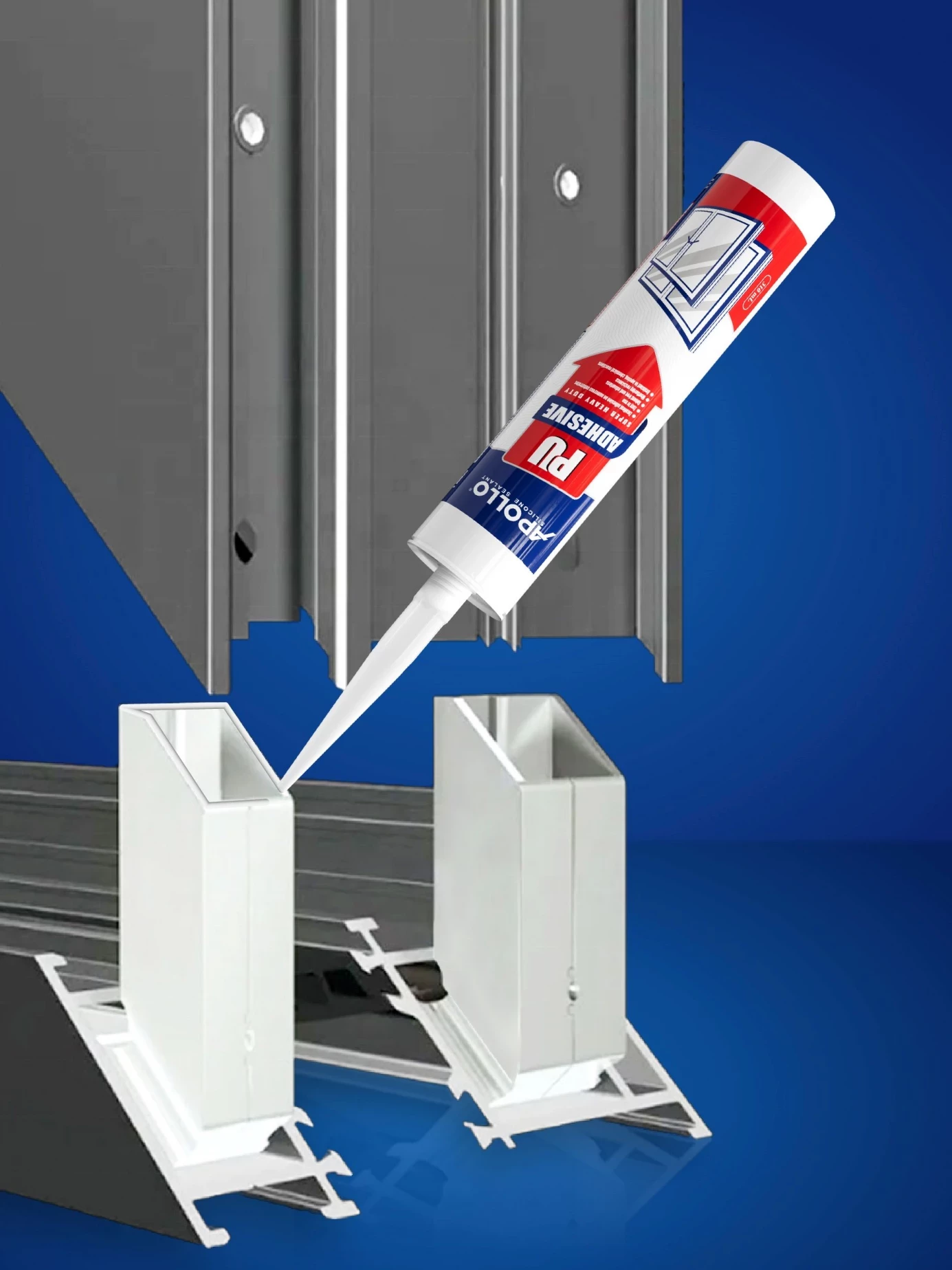 Keo ép góc Apollo PU Adhesive – giải pháp chuyên dụng cho ứng dụng ép góc khung nhôm kính