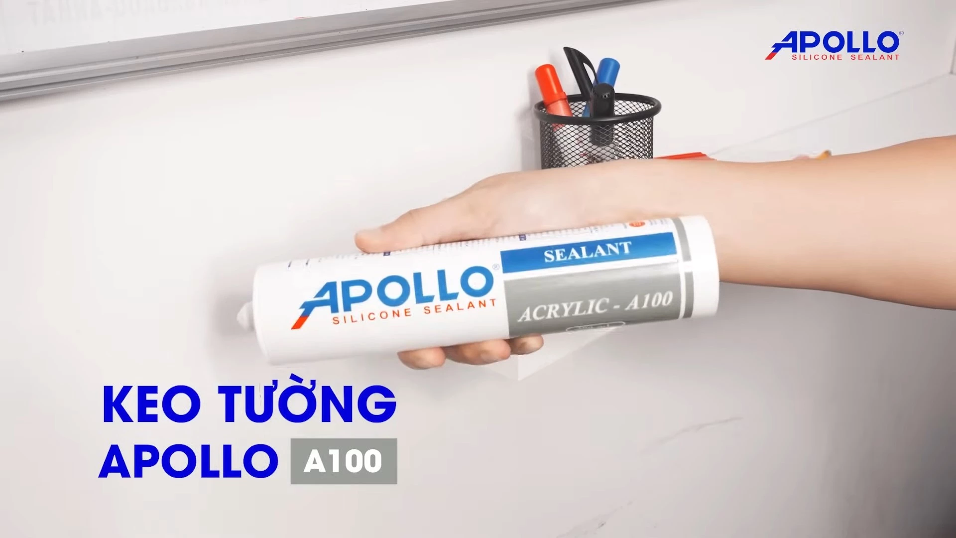 Keo tường Apollo A100 giải pháp thi công bắn viền kệ bền đẹp, thẩm mỹ