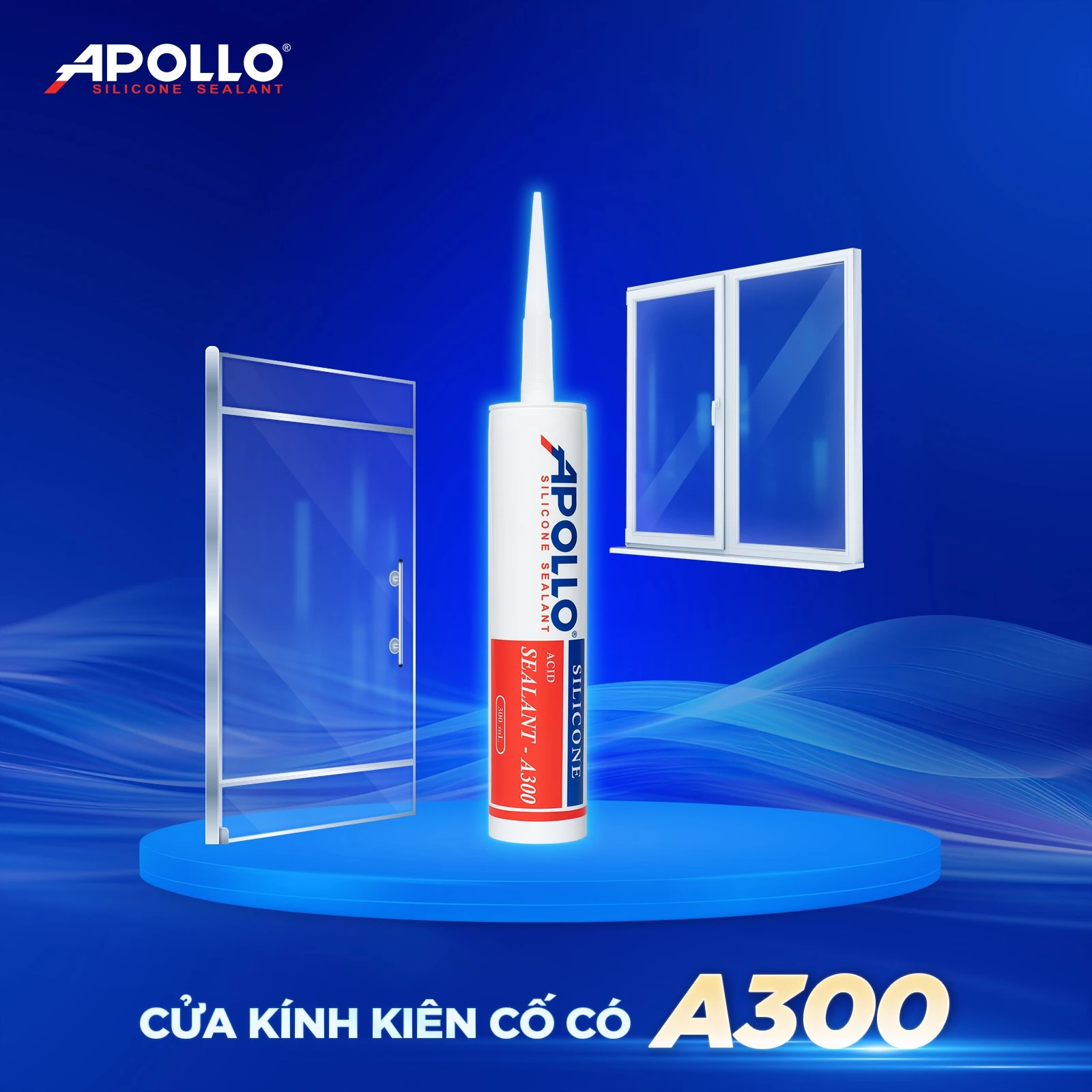 Tin dùng Apollo Silicone A300 là một giải pháp thông minh và bền vững cho công trình sử dụng vật liệu kính