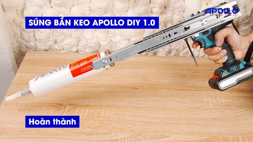 Sử dụng súng bắn keo silicone DIY Apollo Silicone 1.0 cho mọi hạng mục thi công