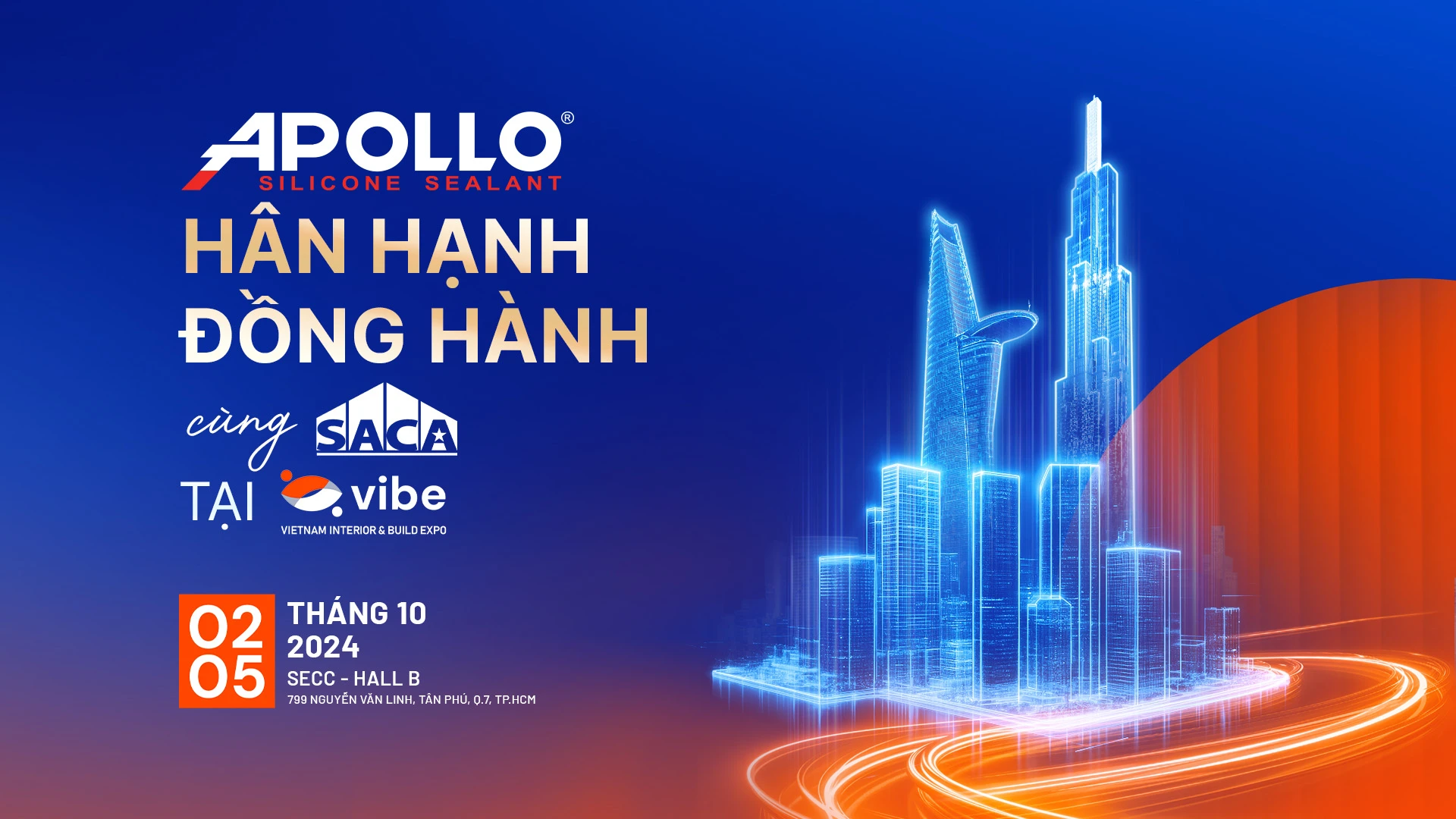 Apollo Silicone đồng hành cùng SACA tại VIBE 2024 - Dẫn đầu giải pháp xây dựng bền vững