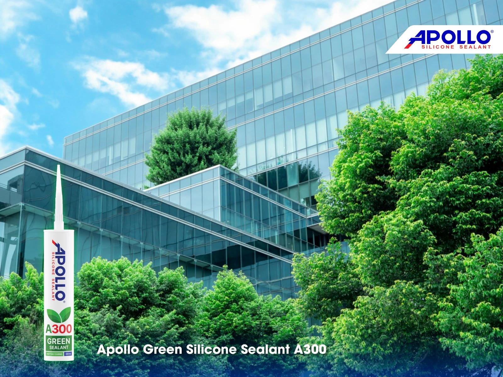 Apollo Green Sealant A300 – Environmentally friendly one-component acid-curing sealant