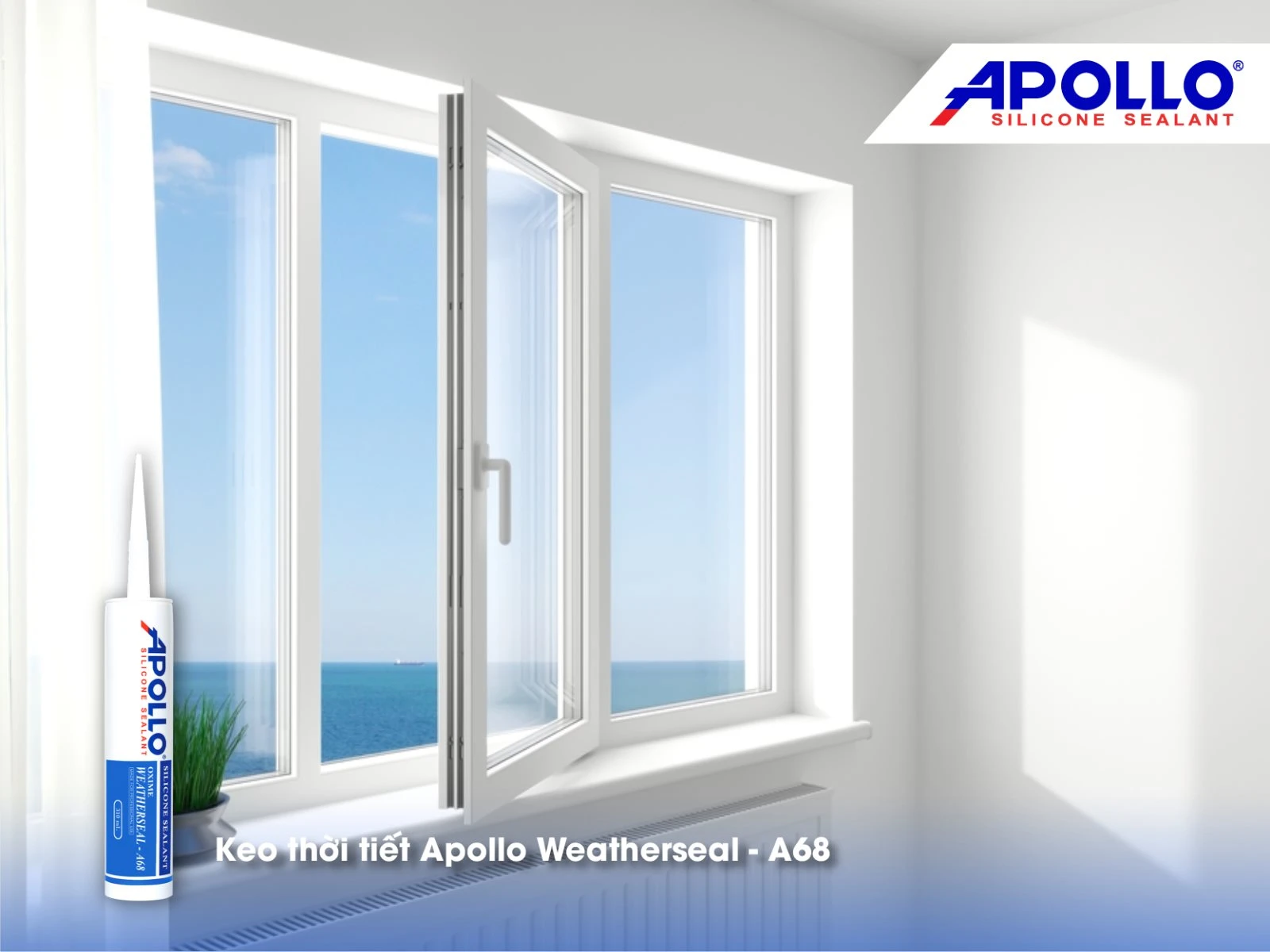 Apollo Weatherseal - A68 mang lại hiệu quả chống thấm vượt trội, bảo vệ cửa sổ ngoài trời luôn an toàn, tăng tính thẩm mỹ hiệu quả