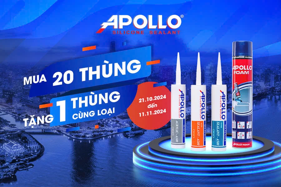 Apollo Silicone thông báo chương trình khuyến mãi tháng 10/2024: Mua 20 thùng tặng 01 thùng