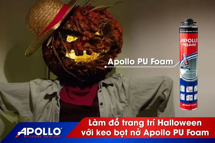 Tự tay làm đồ trang trí Halloween cực đẹp với keo bọt nở Apollo PU Foam