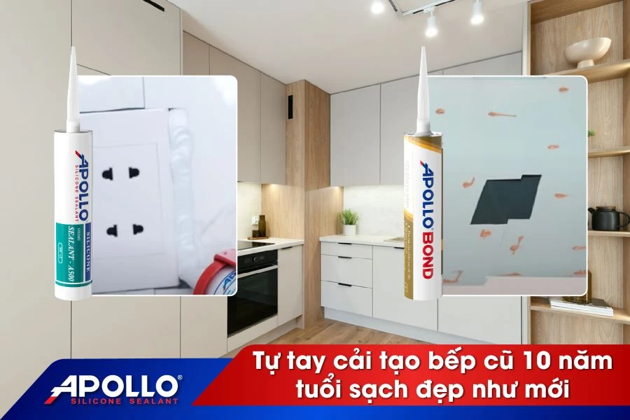 Tự tay cải tạo bếp cũ 10 năm tuổi sạch đẹp như mới