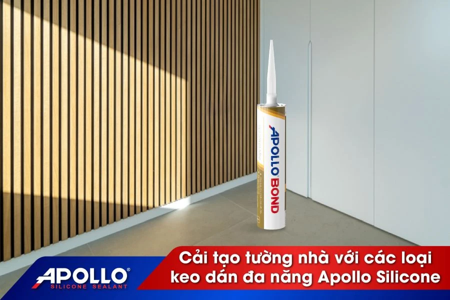 Tối ưu hóa quy trình cải tạo tường nhà với các loại keo dán đa năng từ Apollo Silicone