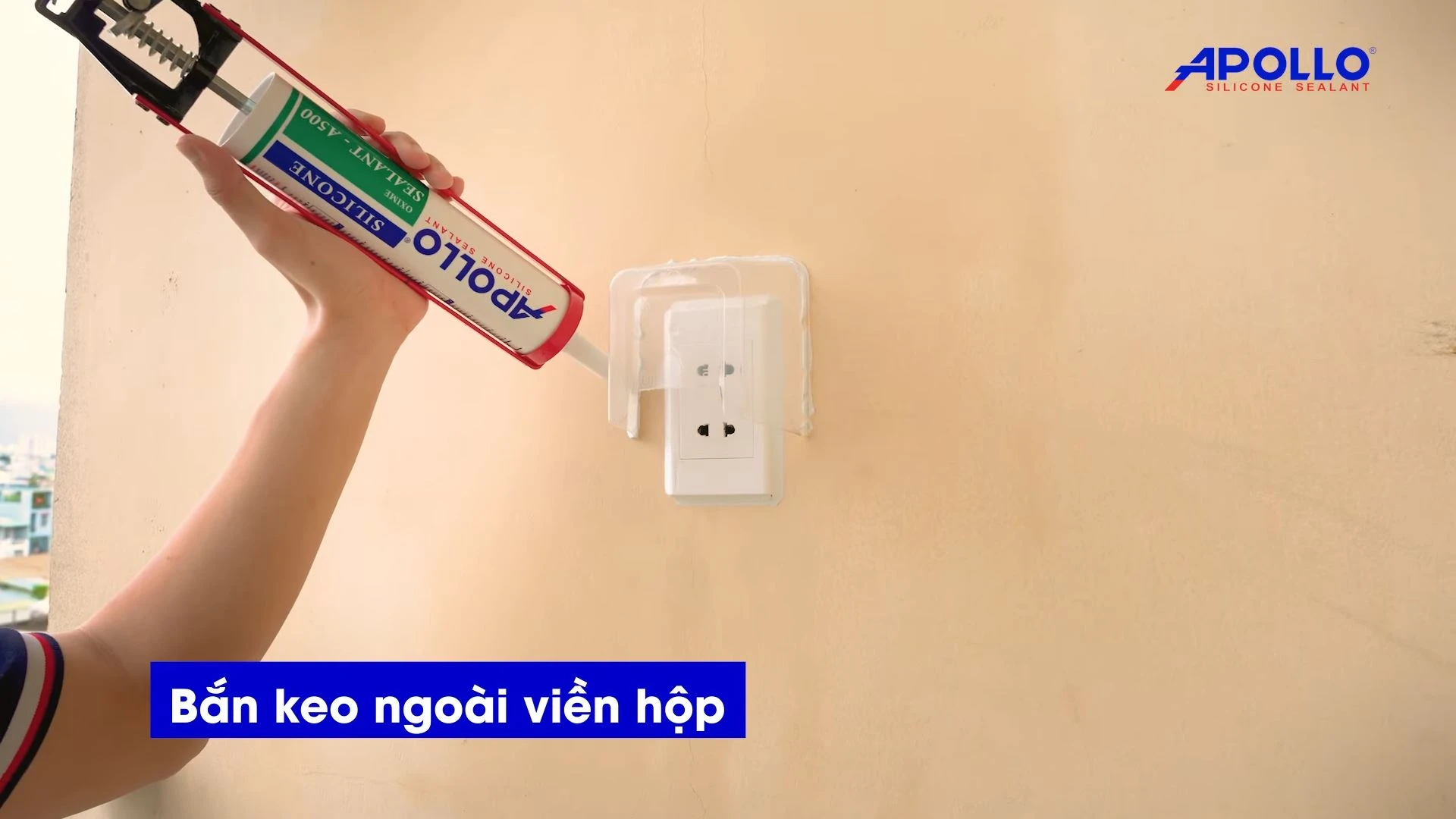 Cố định và thi công trám viền hộp nhựa che mưa với Apollo A500 một cách đơn giản, tiện lợi