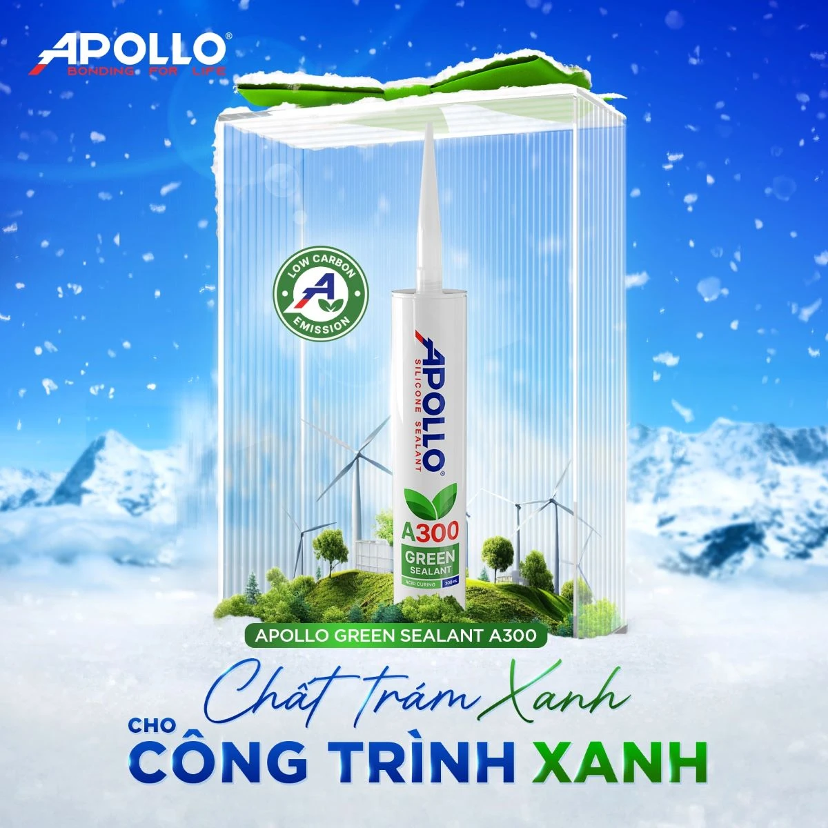 Apollo Green Sealant A300 - Chất trám xanh kiến tạo công trình bền vững, thân thiện với môi trường