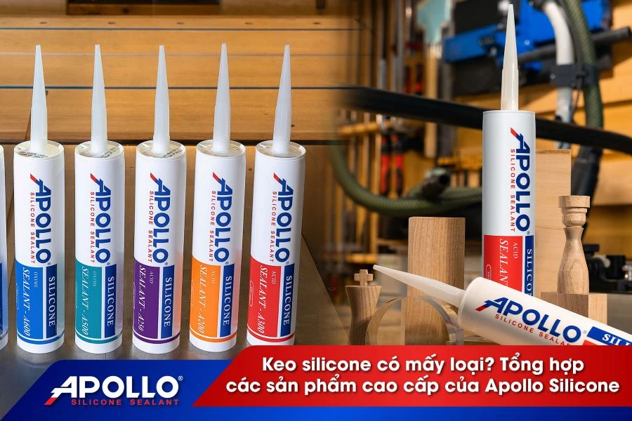 Keo silicone có mấy loại? Tổng hợp các sản phẩm cao cấp của Apollo Silicone