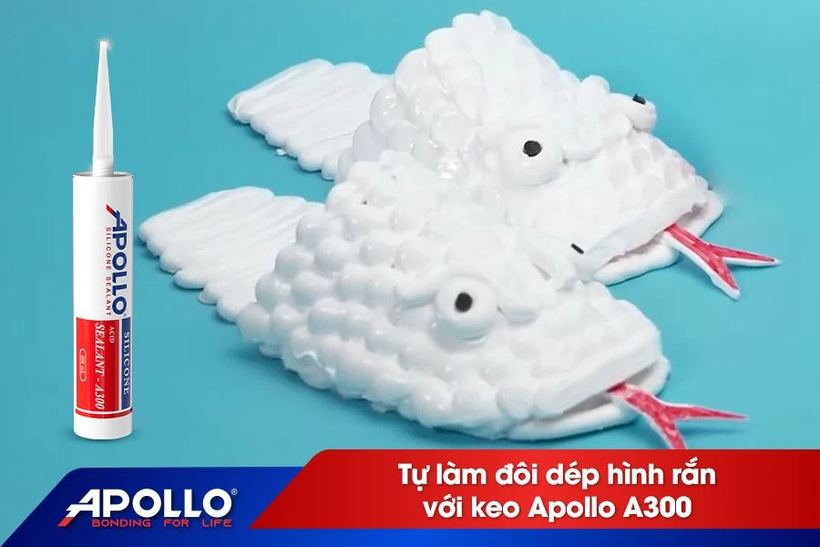 Tự làm đôi dép hình rắn với keo Apollo A300