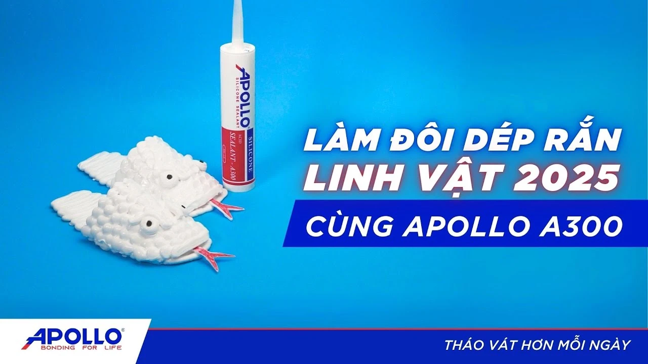 Tự tay làm đôi dép hình Rắn cực độc đáo với keo Apollo A300 | Tháo vát hơn mỗi ngày