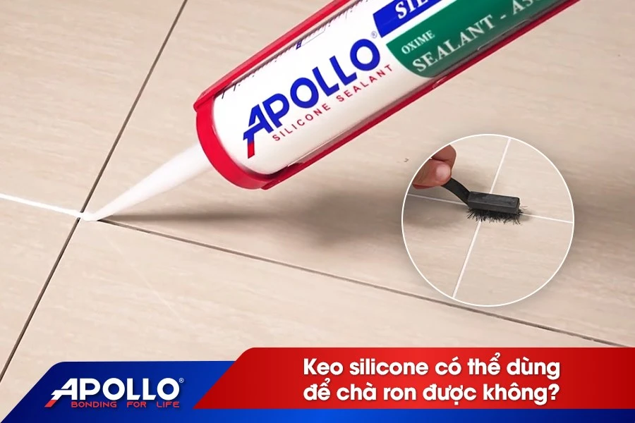 Keo silicone có thể dùng để chà ron được không?