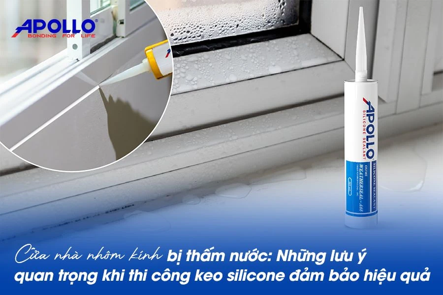 Thi công keo silicone cho cửa nhà nhôm kính