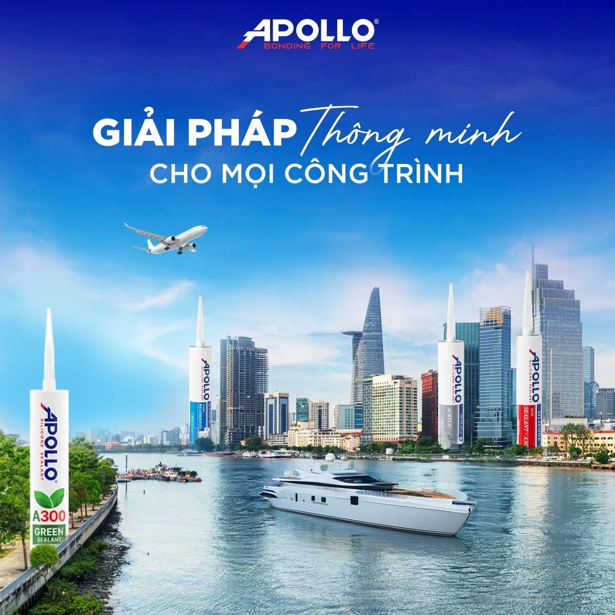 Apollo Silicone mang đến hệ sinh thái sản phẩm chất lượng, tự hào đồng hành cùng hàng triệu công trình trên khắp cả nước