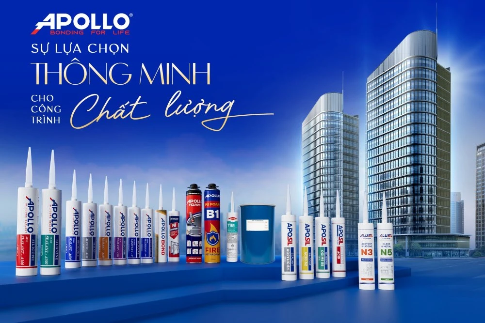 Hệ sinh thái sản phẩm chất lượng của Apollo Silicone tự hào đồng hành cùng những công trình đi cùng năm tháng xây dựng đất nước