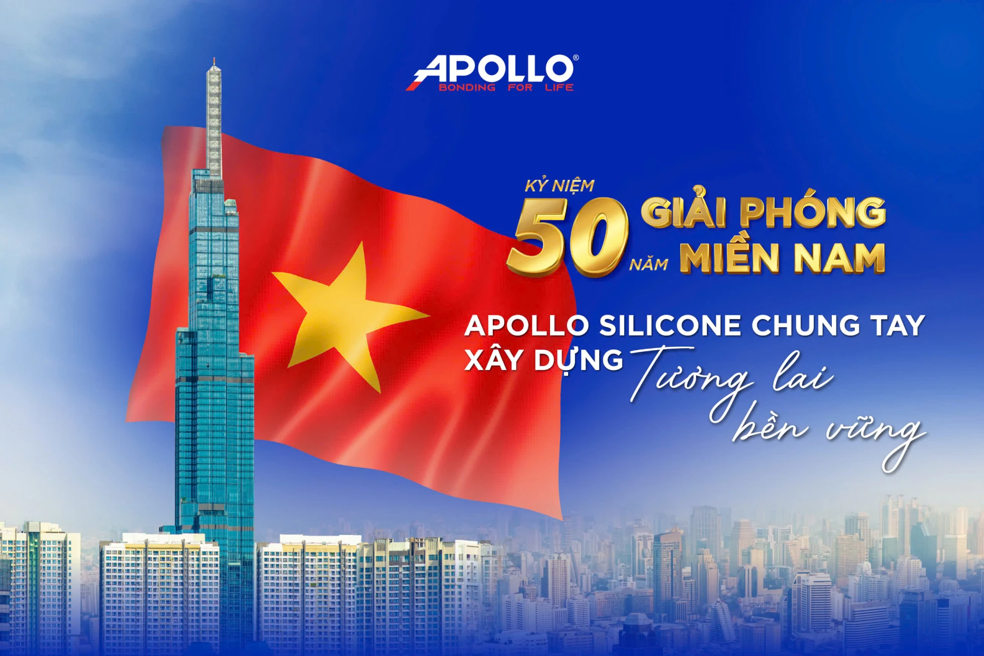 Kỷ niệm 50 năm Giải phóng miền Nam – Apollo Silicone chung tay xây dựng tương lai bền vững