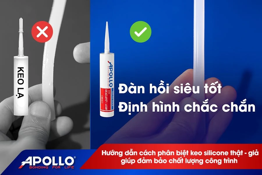 Hướng dẫn cách phân biệt keo silicone thật giả