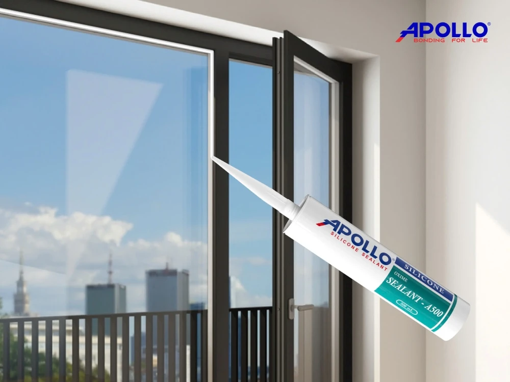 Apollo Silicone Sealant A500 có khả năng chống thấm hiệu quả, bám dính vượt trội