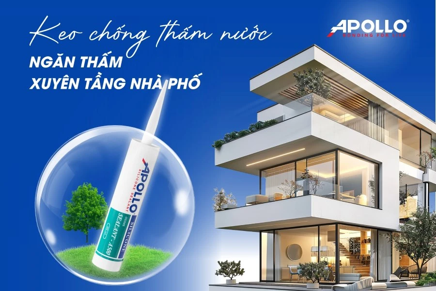 Keo chống thấm nước Apollo Silicone