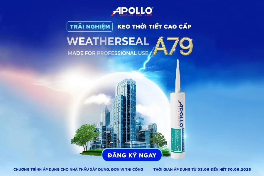 Trải nghiệm keo thời tiết cao cấp Apollo Silicone A79