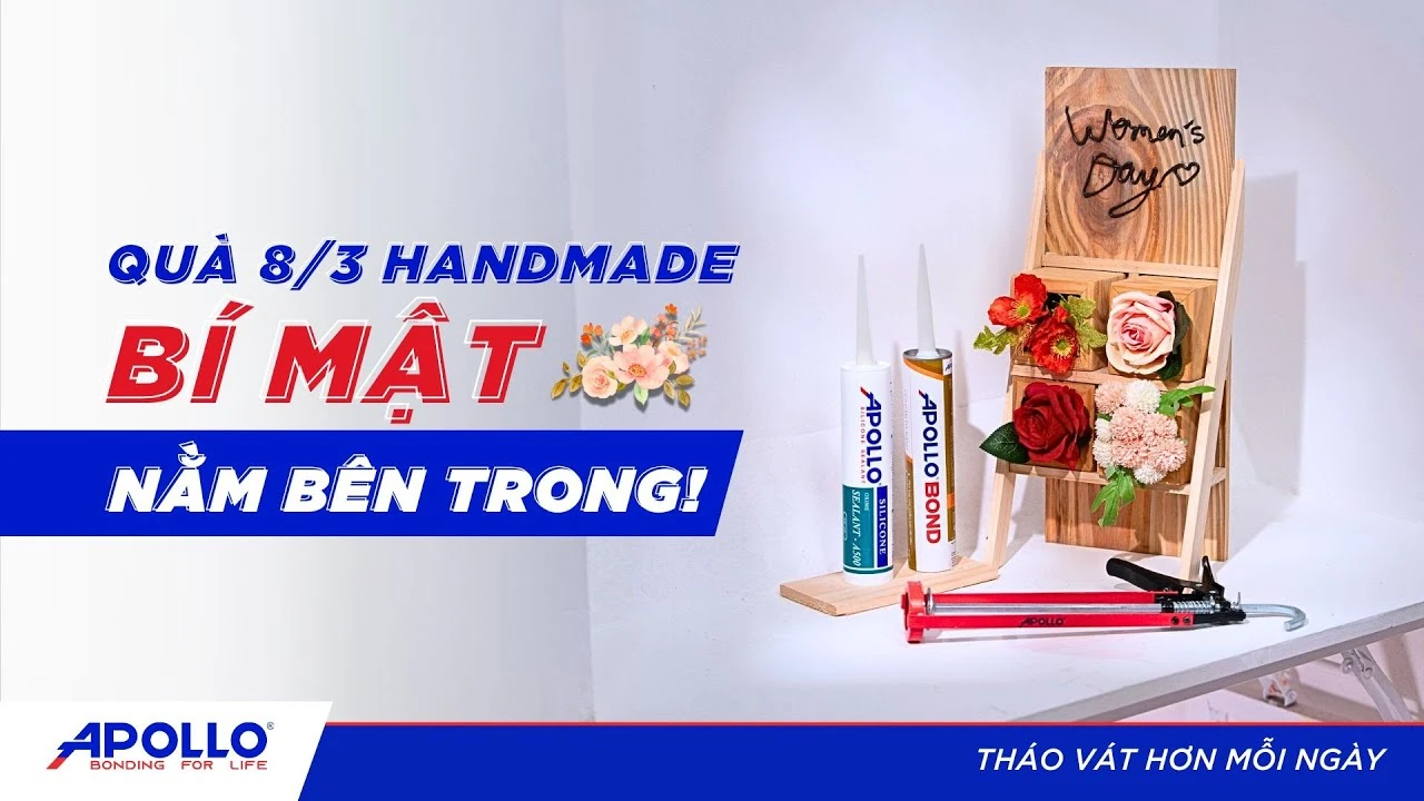 Hướng dẫn tự tay làm kệ đựng hoa độc đáo & ý nghĩa với Apollo Silicone | Tháo vát hơn mỗi ngày