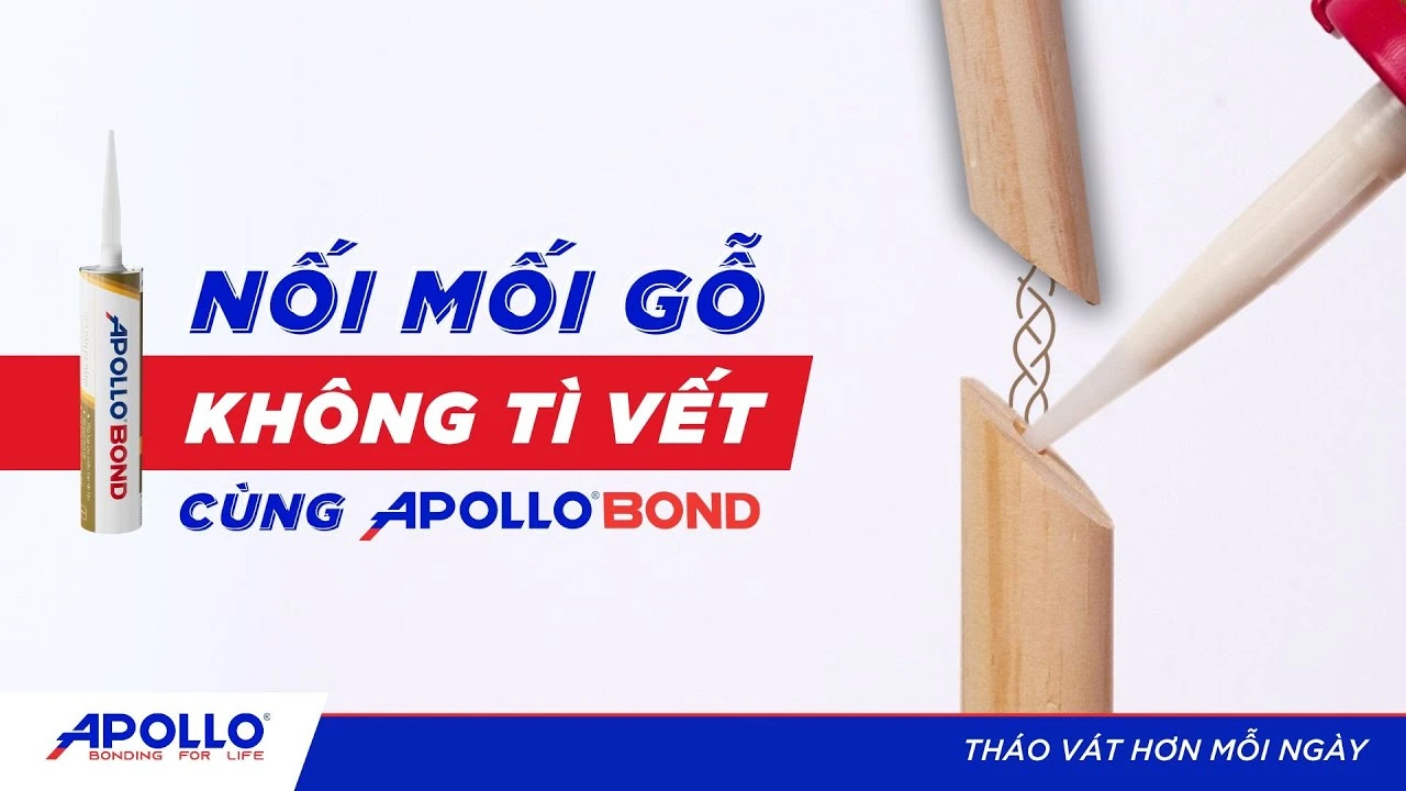 Mẹo NỐI MỐI GỖ hoàn hảo KHÔNG cần ĐINH, VÍT với keo Apollo Bond | Tháo vát hơn mỗi ngày