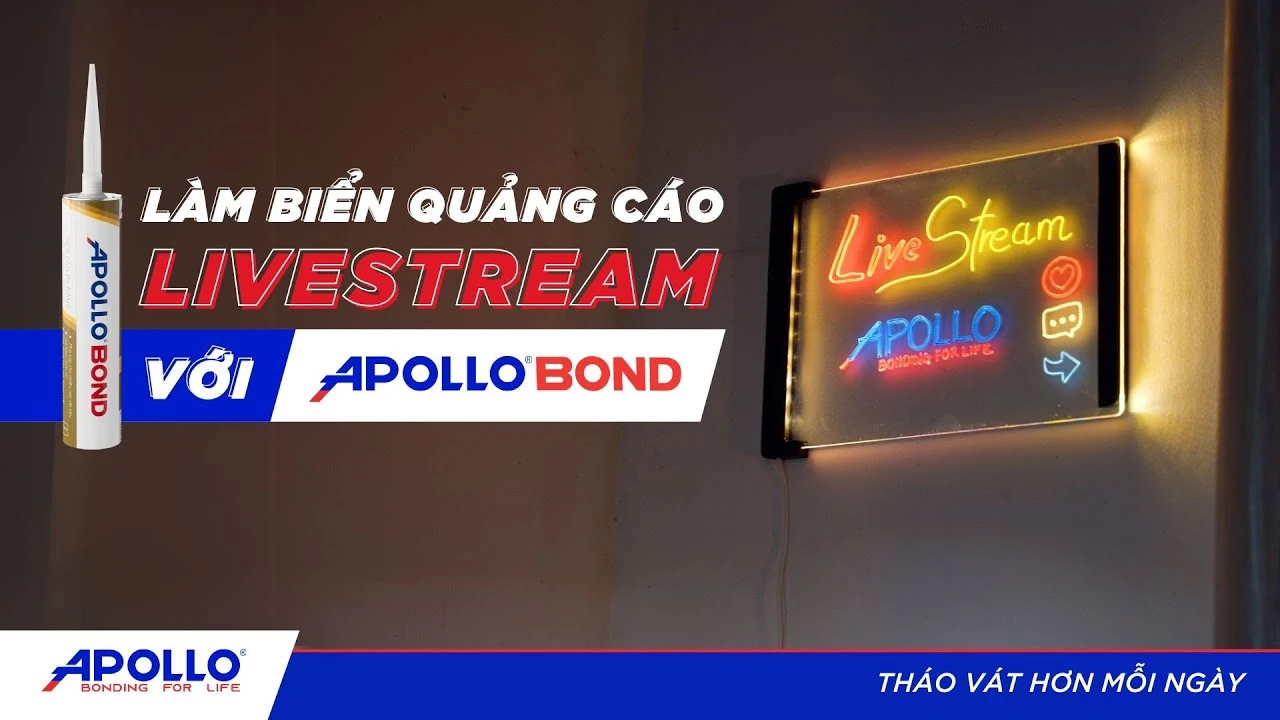 Tự tay làm biển quảng cáo Livestream tại nhà chuyên nghiệp, TRIỆU VIEW | Tháo vát hơn mỗi ngày