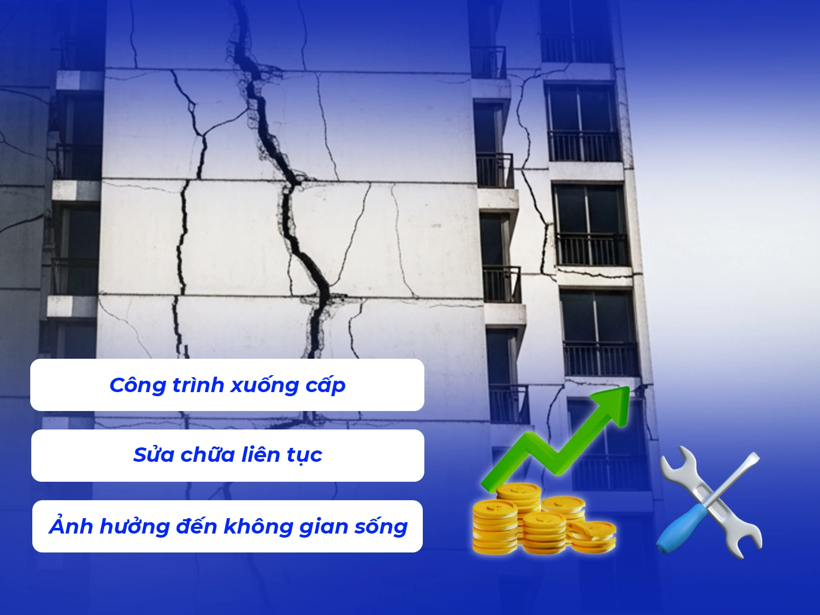 Công trình xuống cấp ảnh hưởng môi trường sống