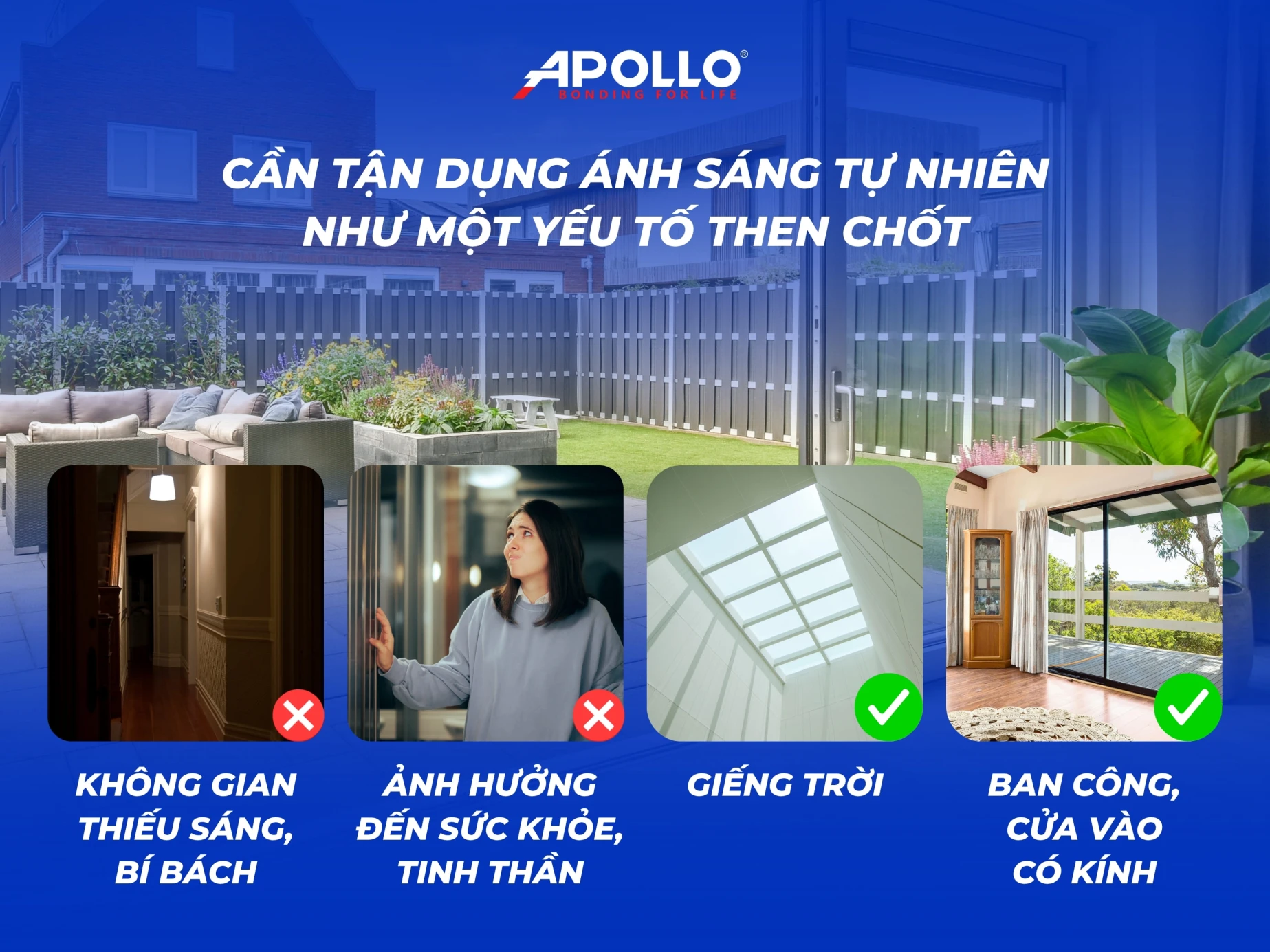 Ý tưởng thiết kế nội thất tận dụng ánh sáng tự nhiên
