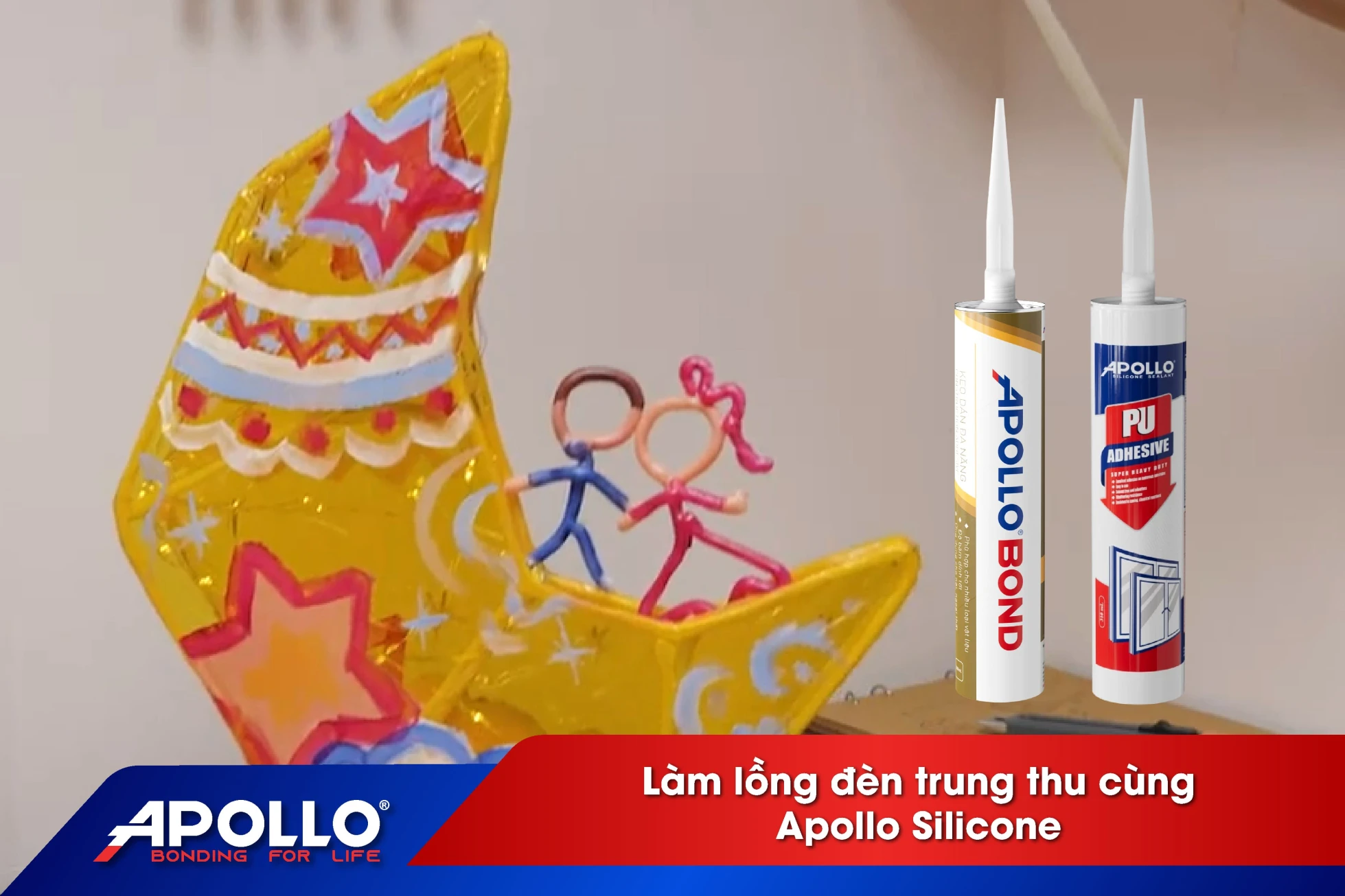 Làm lồng đèn trung thu cùng apollo silicone
