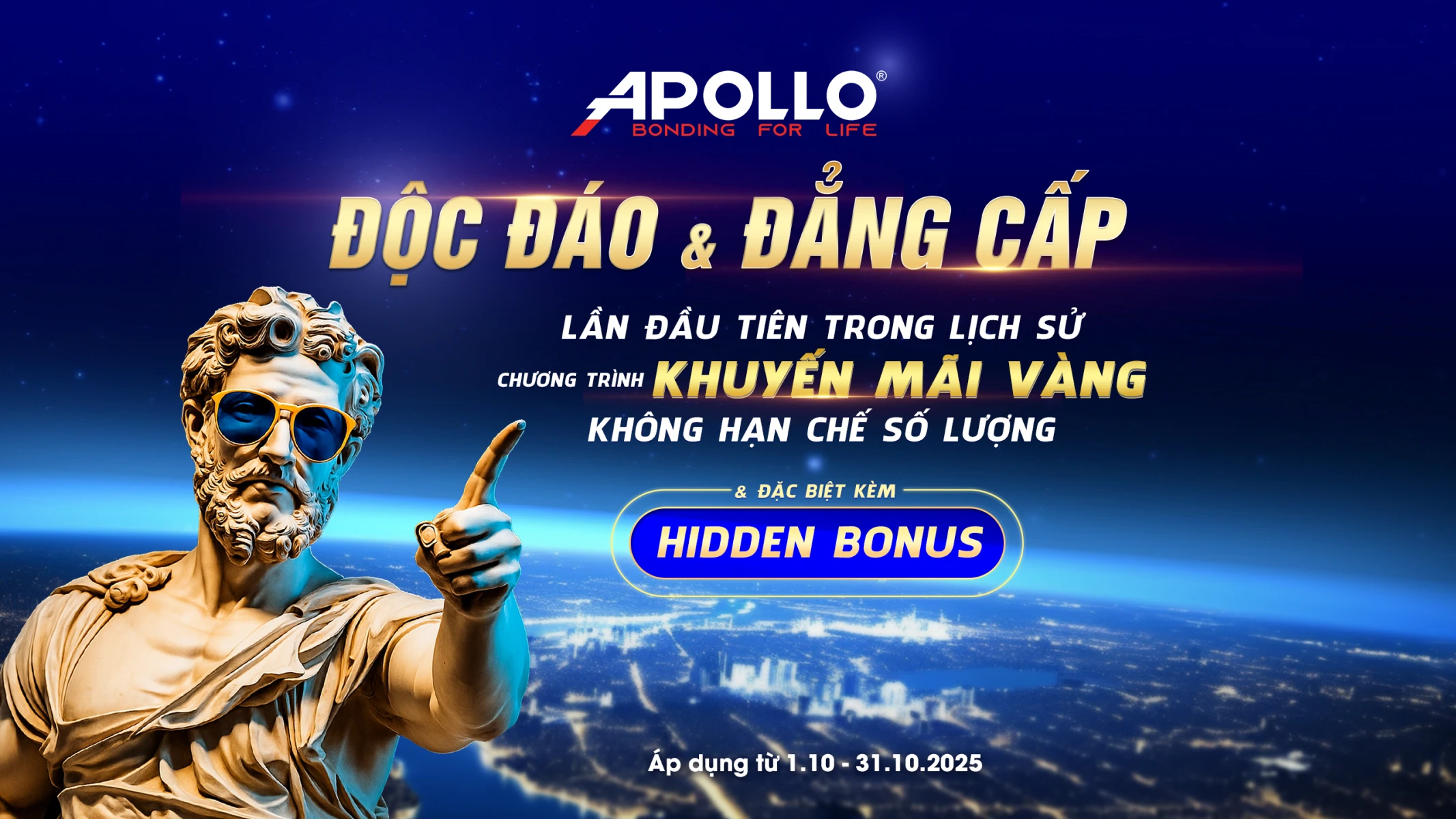 Chương Trình Khuyến Mãi Vàng Apollo Silicone Tháng 10