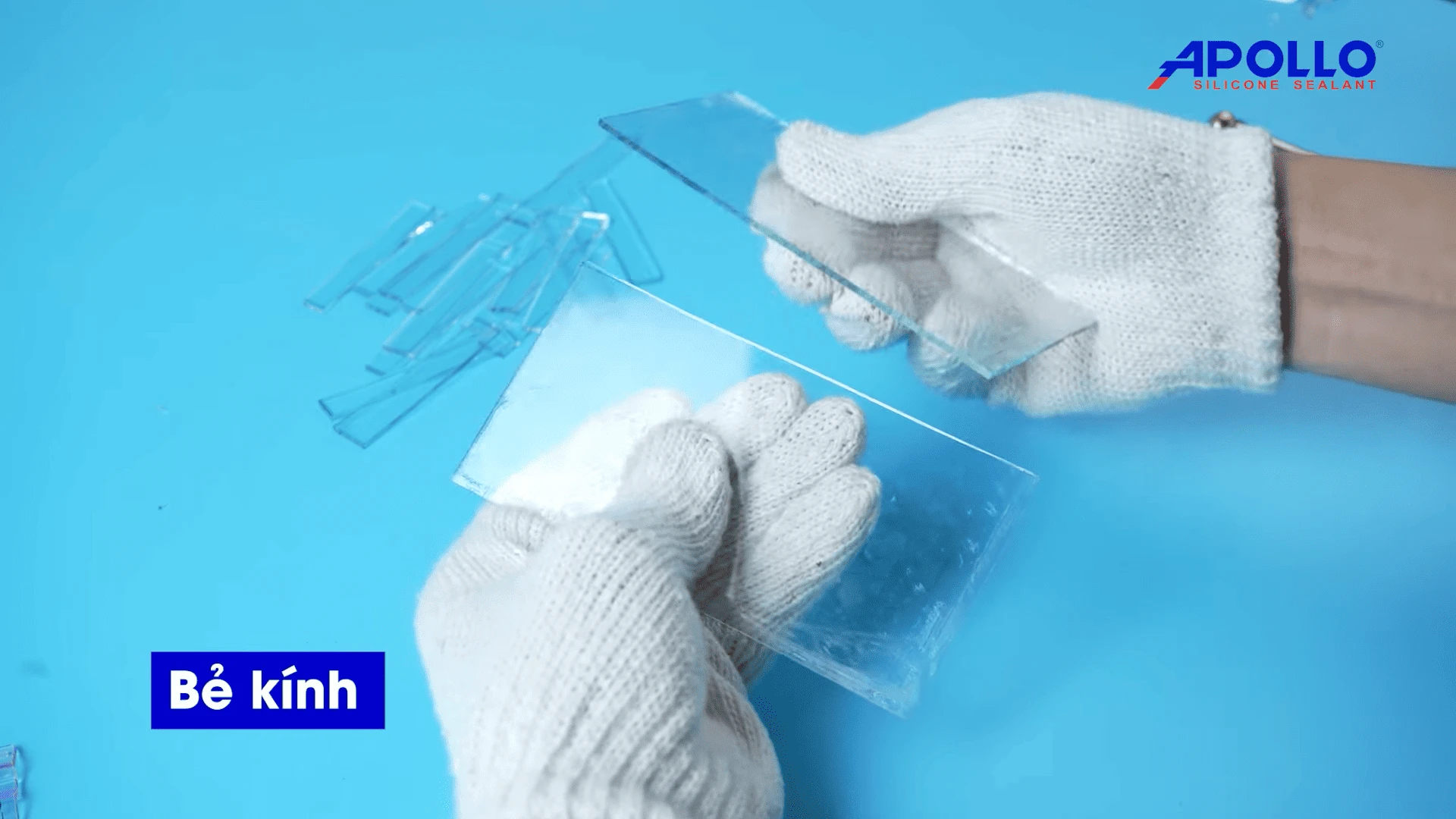 bẻ kính để làm đèn trang trí