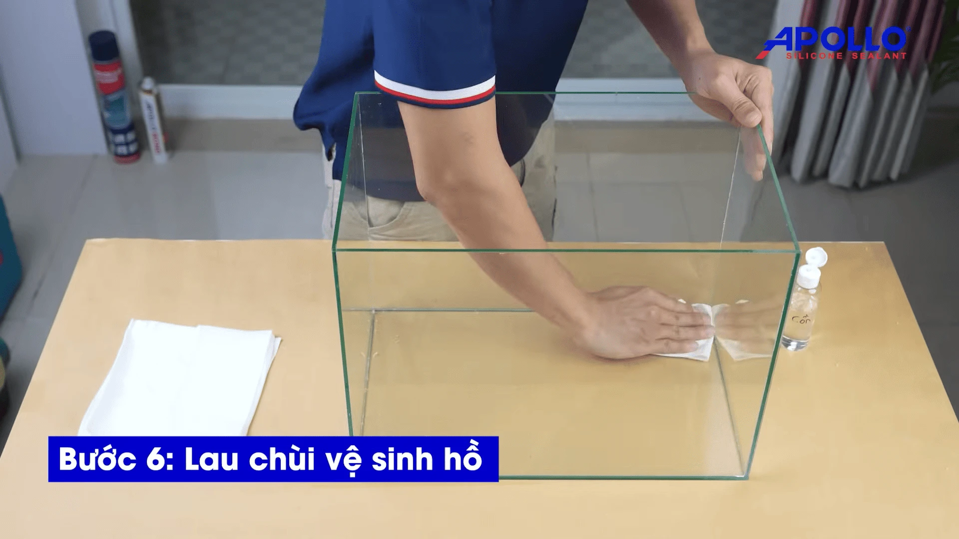 lau chùi vệ sinh hồ terrarium