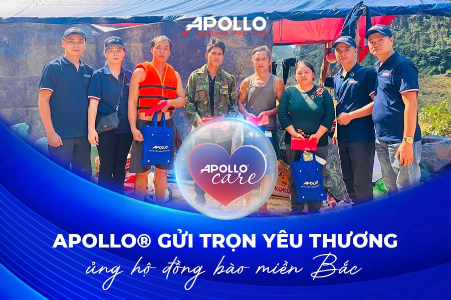 Apollo ủng hộ đồng bào miền Bắc gửi yêu thương đến Thái Nguyên
