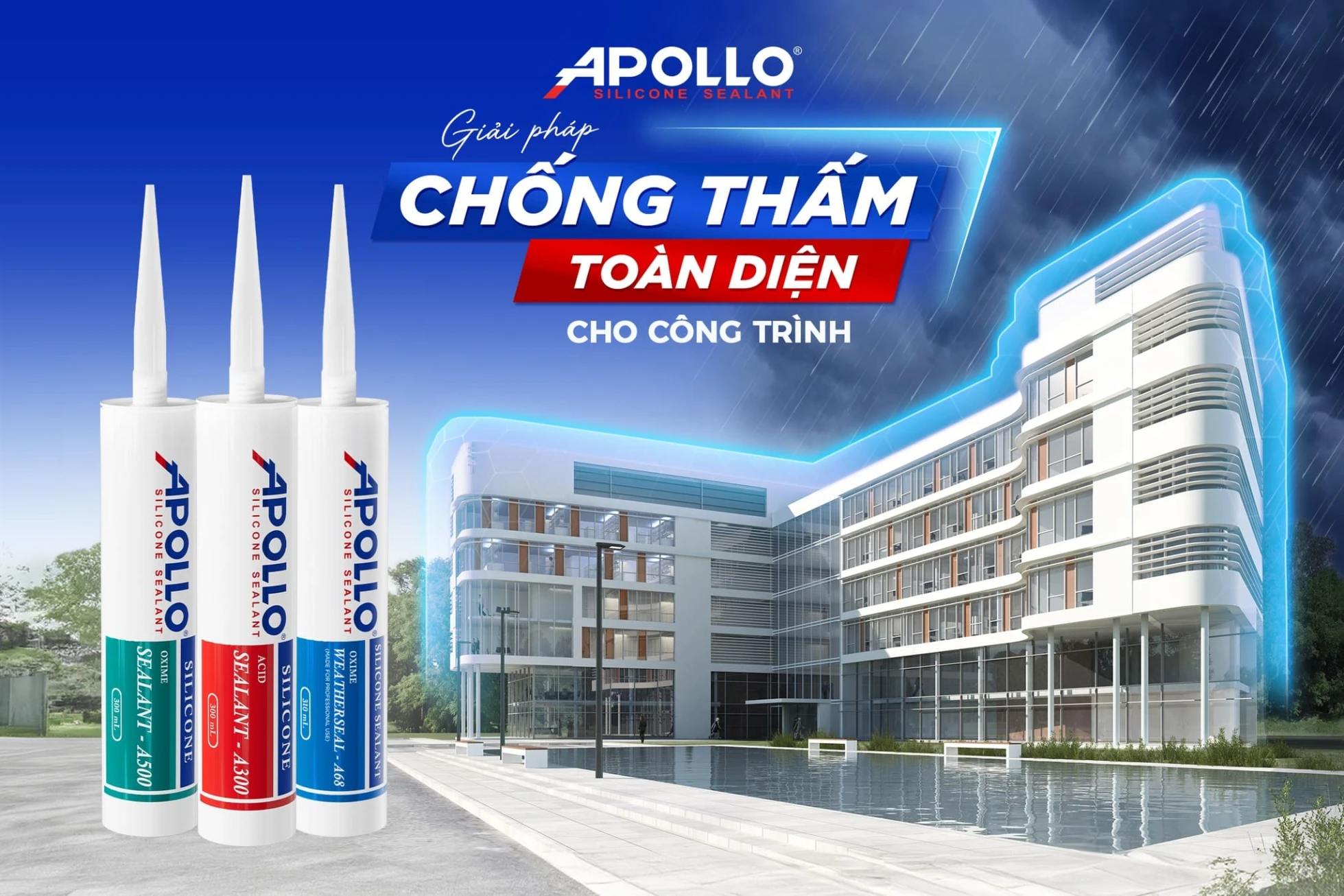 Apollo Silicone mang đến giải pháp chống thấm hiệu quả