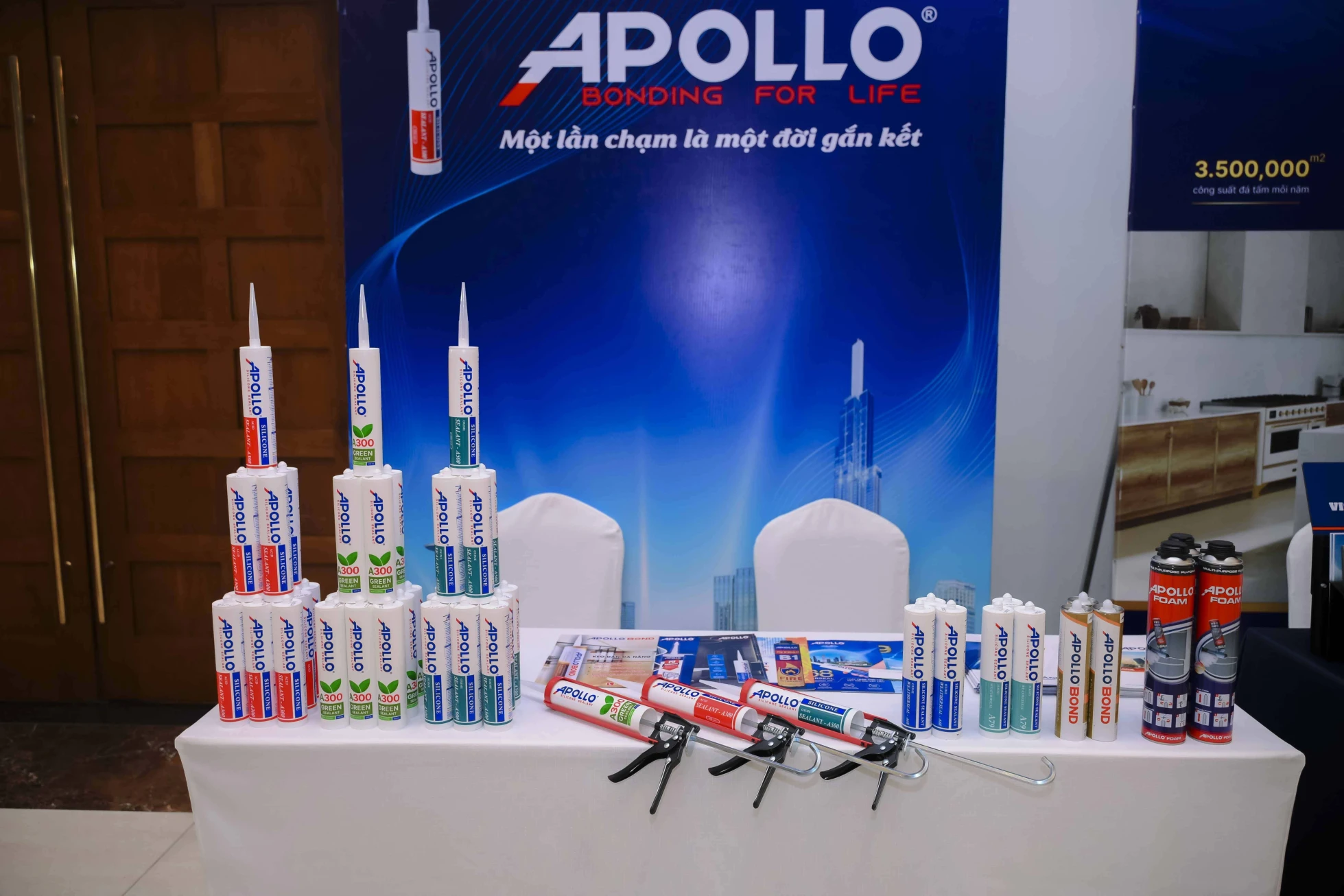 Apollo Silicone mang đến giải pháp trám trét vượt trội tại đại hội bất thường Saca