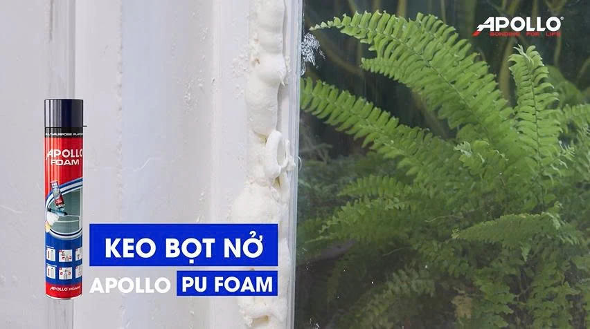 Sử dụng keo bọt nở Apollo Pu Foam để chống ngập nước vào nhà