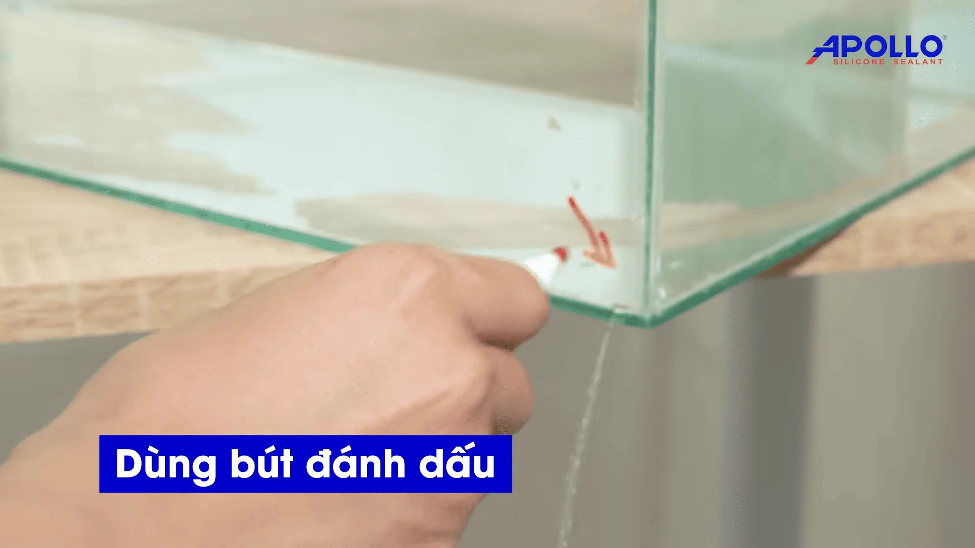 Hãy đánh dấu lại vị trí của hồ cá bị rò rỉ nước 