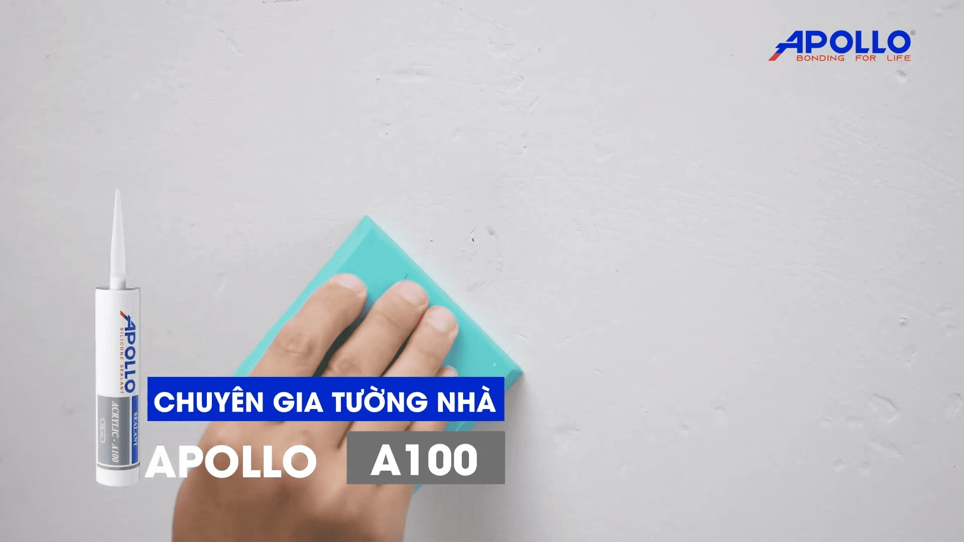 Chuyên gia tường nhà Apollo A100 giúp trám vết trầy hoặc lỗ hổng nhỏ trên tường