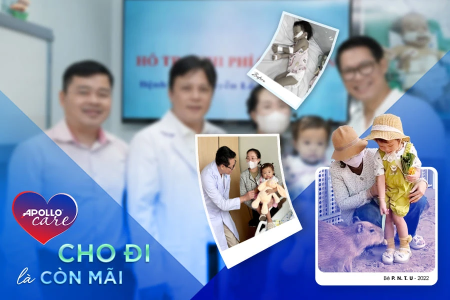 Apollo Care tài trợ ghép gan cho bệnh nhi P.N.T.U có hoàn cảnh khó khăn