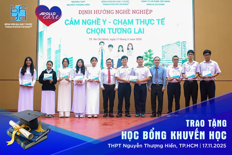 Apollo Care trao tặng học bổng khuyến tài và định hướng nghề nghiệp y khoa