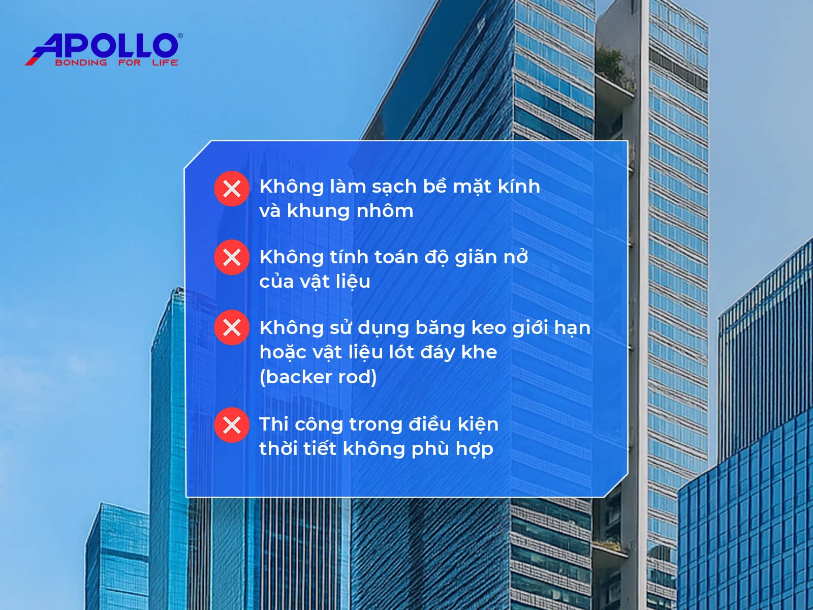 Những lỗi thi công keo thời tiết mà thợ thầu thường bỏ sót