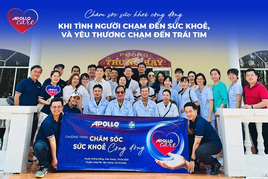 Apollo Care cùng Đại Học Y Dược TP.HCM thực hiện chương trình chăm sóc sức khỏe cộng đồng