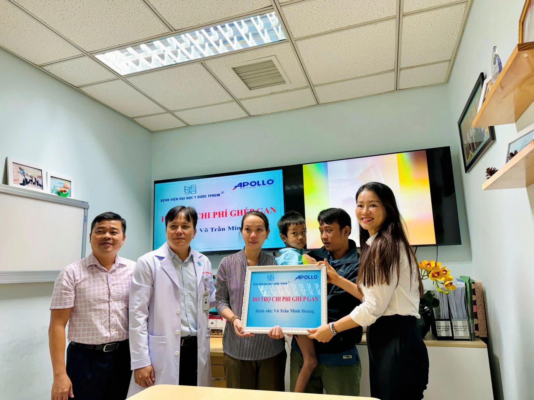 Apollo Care hỗ trợ chi phí cho em V.T.M.H tại Bệnh viện Đại học Y Dược TP.HCM